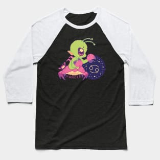Cancer - Zodiac Alien Baseball T-Shirt